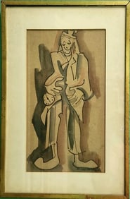 Vicens Clarina WATERCOLOR BY VICENS CLARINA. CLOWN