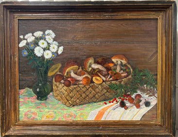 Antique Still life. Oil painting. Pavlov B.
