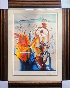 Salvador Dali The Mystery of Diamond Head. Limited Edition. Hand signed and numbered.