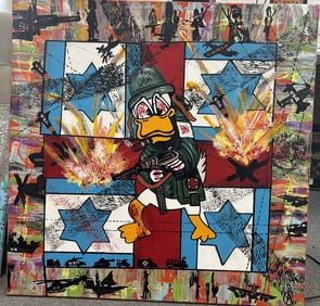 Middle East 2024 original oil on canvas by Arthur Chorny