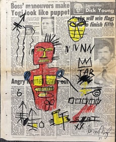 Original  in the manner of Jean Michel Basquiat