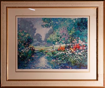 Limited Edition on paper by Yuen Monets Garden