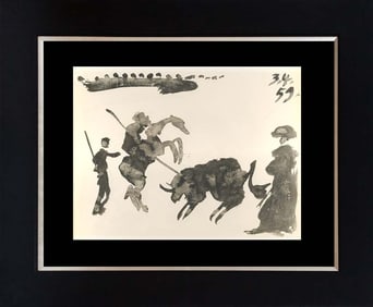 Pablo Picasso 1961 Lithograph Toros Y Toreros.