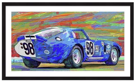Cobra Dayton Original Mixed media on canvas by David Llloyd Glover