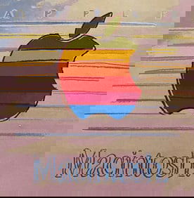 Andy Warhol Screen print Apple Macintosh 1985 from the Ads Suite Serigraph