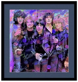 Def Leopard Original mixed media on canvas by David Lloyd Glover