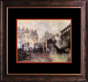 Claude Monet Hand Embellished Canvas after Monet