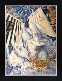 Original mixed media on canvas Arina  Night Time