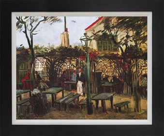 Vincent Van Gogh Terrace of the Cafe After Van Gogh. Hand Embellished Canvas.
