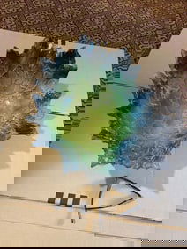 Amanda Brisbane Original Sand Casted Glass Bowl Sculpture Approx 28 inches