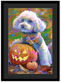 Happy Halloween by David Lloyd Glover Hand embellished on canvas limited edition