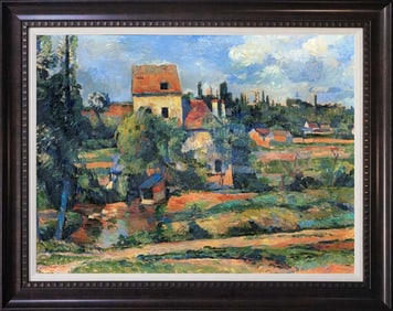 Paul Cezanne The Mill Hand embellished oil on canvas.