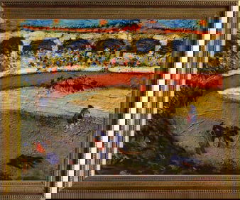 Pablo Picasso Limited Edition hand embellished oil and ink on canvas in color