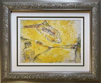 Marc Chagall Lithograph from 1975 Hand signed