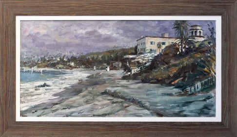 Original oil on canvas by Jorn Fox  image size 48 x 24 inches