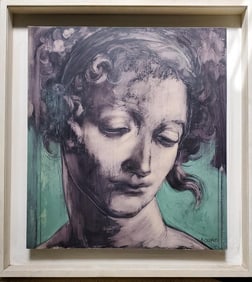 Great work, painting Female face by Rogelio Osorio.