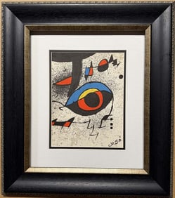 Joan Miro Limited edition on paper. Printed in Barcelona in 1980.