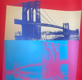 Andy Warhol Serigraph Screenprint Brooklyn Bridge 1983