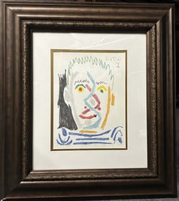 Pablo Picasso color plate lithograph from 1972