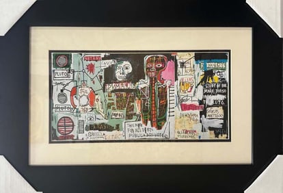 Jean Michel Basquiat Color Plate Lithograph
