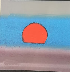 Andy Warhol from 1972 Sunset Unique Edition Original Serigraph Silkscreen in colors.