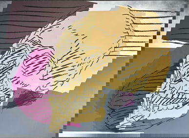 Andy Warhol Skulls Serigraph Working trial proof 1976