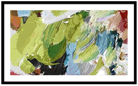 Sweeping Motions Abstract Original Mixed Media on canvas by David Lloyd Glover