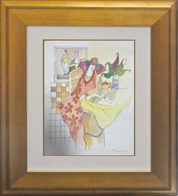 Tarkay Original Watercolor