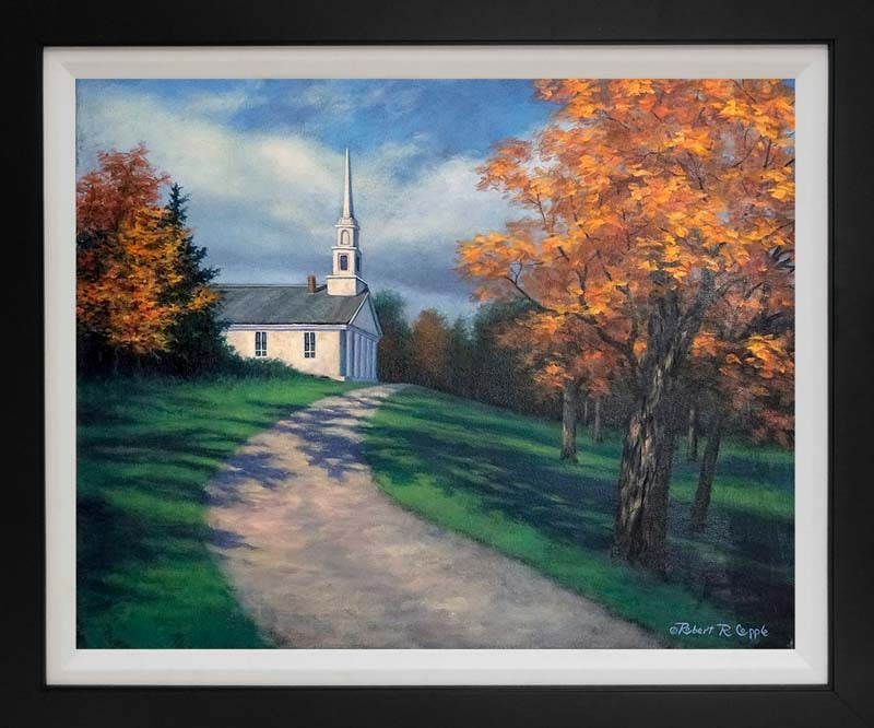 On canvas Original mixed media by Robert Copple: Robert Copple Original mixed media on canvas Hand signed by the artist. Approx. 24 x 30 inches image. Includes certificate and is custom framed. This work was purchased directly from the artist.