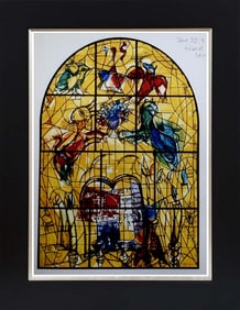 Marc Chagall Jerusalem Windows Lithograph from the 1960s