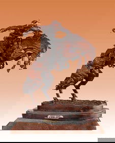 Frederic Remington -Whooly Chaps Bronze Sculpture