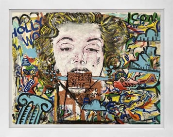 Gino Perez Original on canvas Approx 26x34 inches