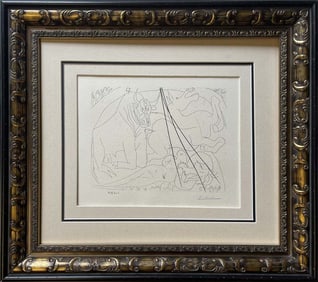 Pablo Picasso lithograph limited edition with museum official stamp