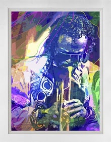 Miles Davis by David Lloyd Glover Mixed Media Original on canvas