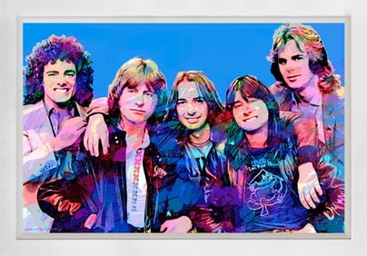 Journey Mixed Media original on canvas by David Lloyd Glover