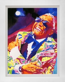 Brother Ray Charles Mixed Media Original on canvas David Lloyd Glover