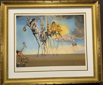 Salvador Dali Temptation of St. Anthony Lithograph Embossed Limited Edition