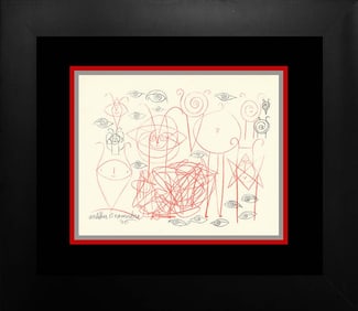 Picasso Antibes Lithograph c. 1960 Mythical designs