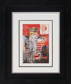 Jean Michel Basquiat Color Plate Lithograph after Basquiat from 1986