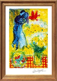 Marc Chagall Limited Edition Lovers and Daisies