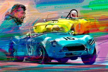 The Shelby Legacy Original Mixed Media on canvas David Lloyd Glover