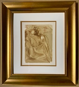 Salvador Dali original wood cut