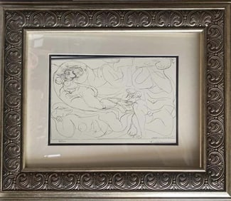 Pablo Picasso Lithograph from 1990 Suite Vollard. Authorized by the Picasso Family.