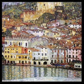 Gustav Klimt hand embellished oil on canvas Limited Edition.