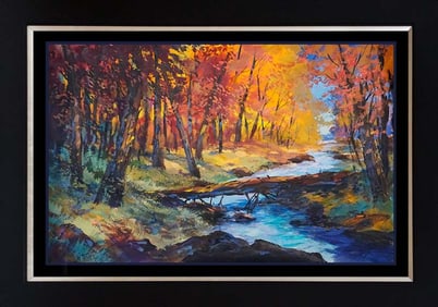 Original Watercolor by Michael Schofield on arches.  landscape