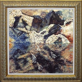 Arina  Mixed Media Original on canvas 32x30 Image