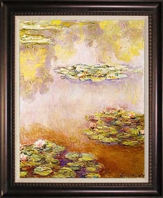 Claude Monet Limited Edition Nympheas on canvas Hand embellished on canvas