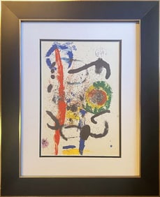Joan Miro Color Plate Lithograph from 1972