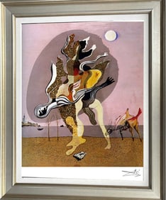 Salvador Dali color plate lithograph on paper