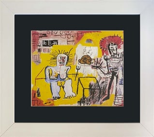 Jean Michel Basquiat Color Plate Lithograph from 1984 by Jean Michel Basquiat.